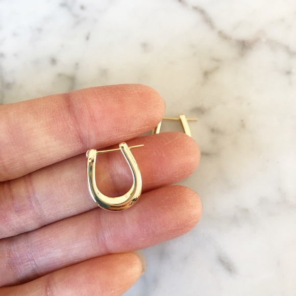 Assorted Mini Gold Hoop Earrings Set - Picture 6 of 13